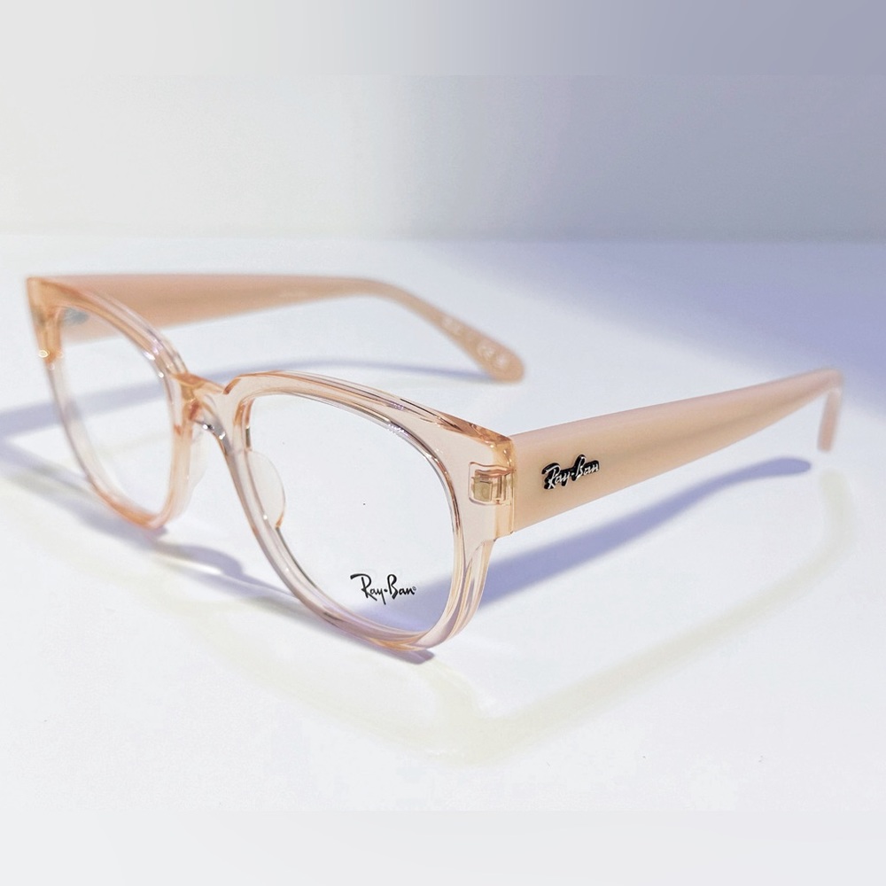Ray Ban eyeglass frames peachy pink